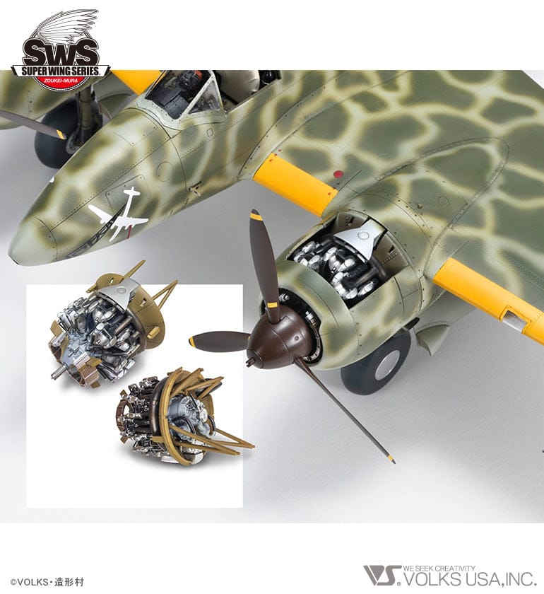 Zoukei-Mura - SWS13 - Kawasaki Ki-45 Kai Tei Toryū ‘Nick’ - painted model