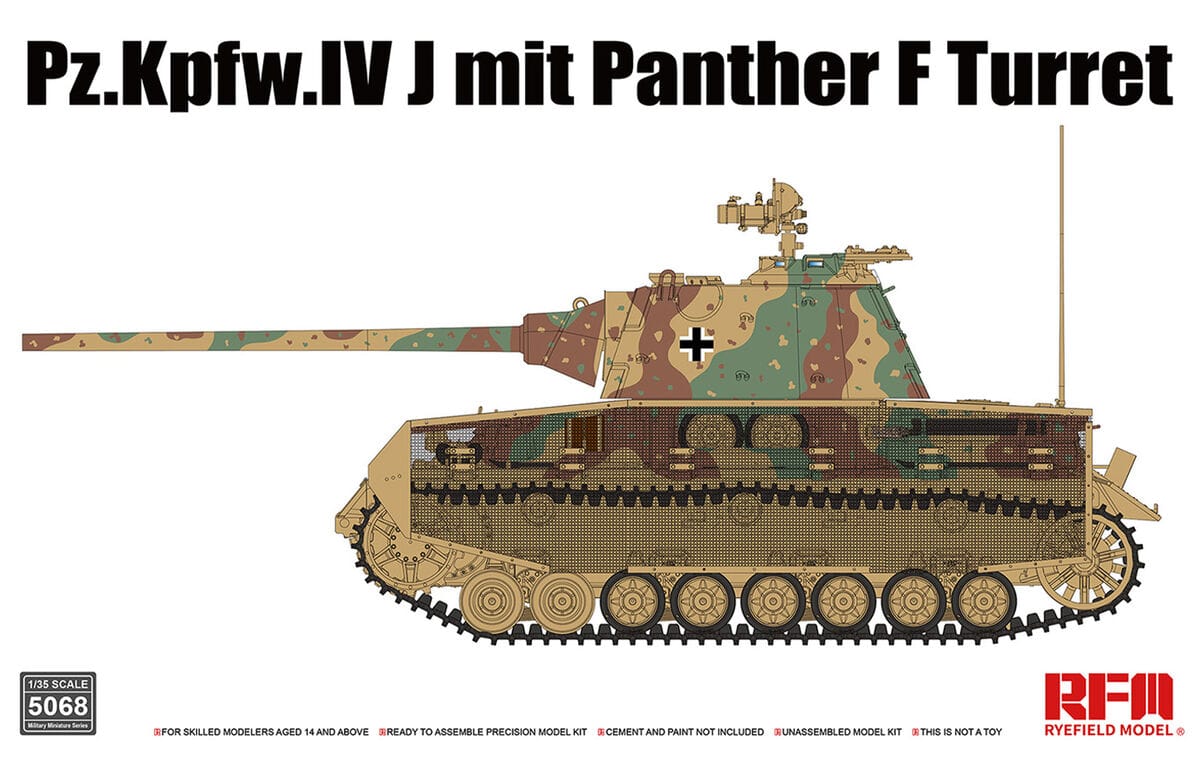 010 - Rye Field Model - 5068 - Pz.Kpfw. IV Ausf. J with Panther Ausf. F Turret - primary image