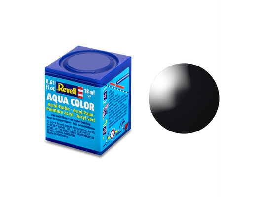 010 - Revell Aqua Color Black Gloss - primary image