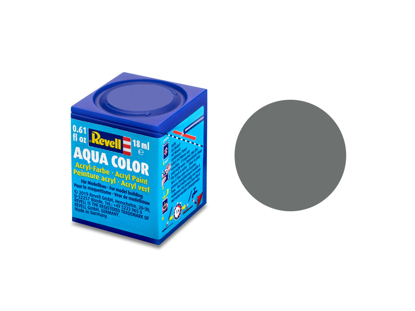 010 - Revell Aqua Color Mouse Grey Matt - primary image