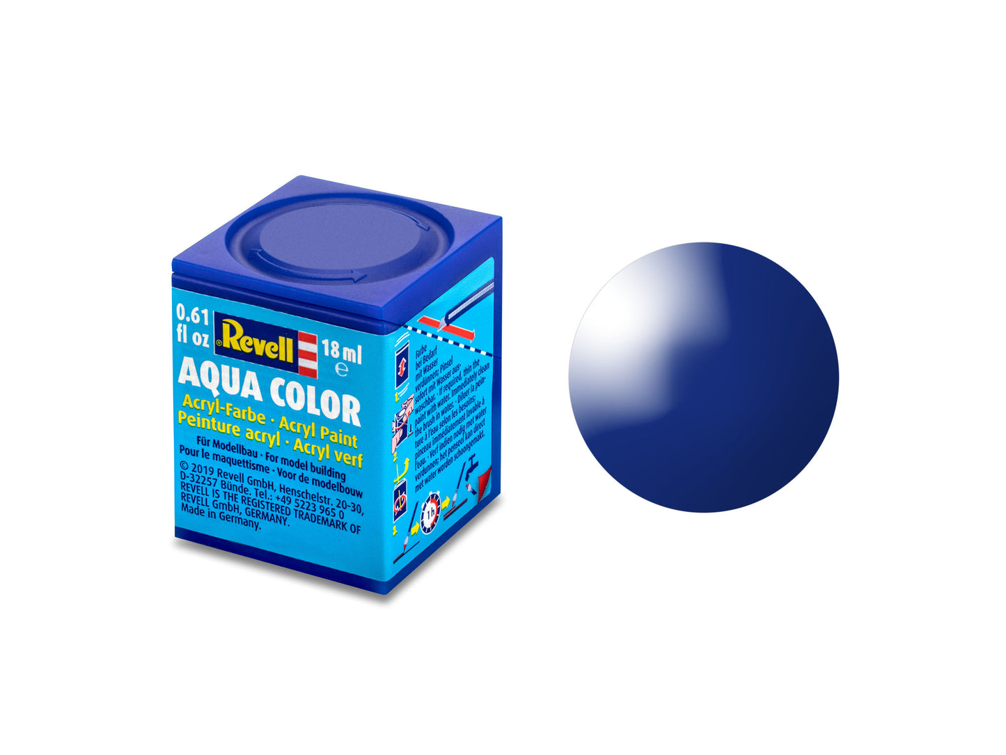 010 - Revell Aqua Color Ultramarine Blue Gloss - primary image