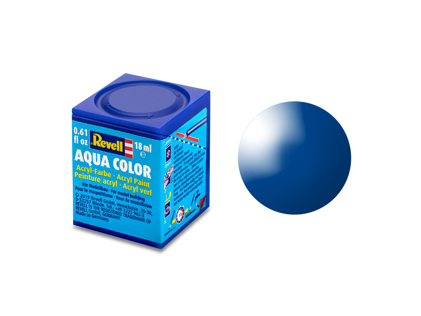 010 - Revell Aqua Color Blue Gloss - primary image