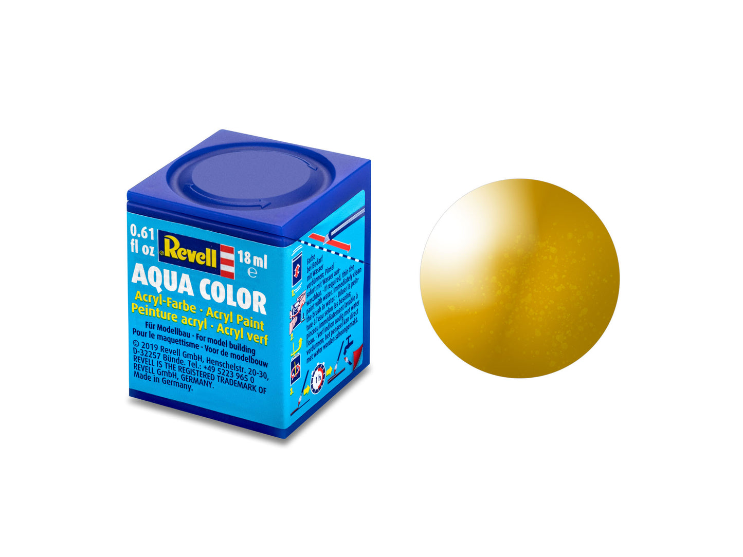 010 - Revell Aqua Color Brass Metallic - primary image