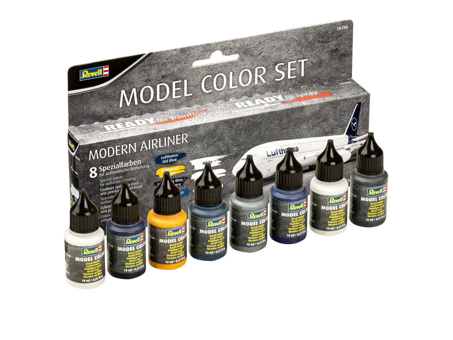 010 - Revell Aqua Color Set - Modern Airliners - primary image