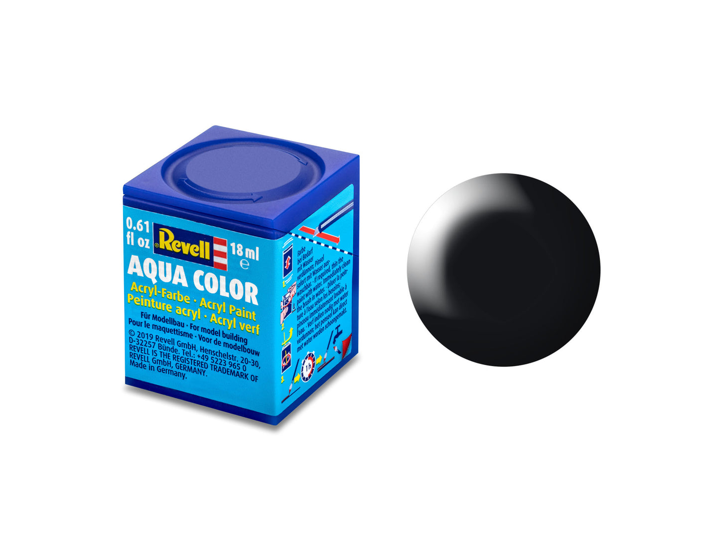 010 - Revell Aqua Color Black Silk - primary image