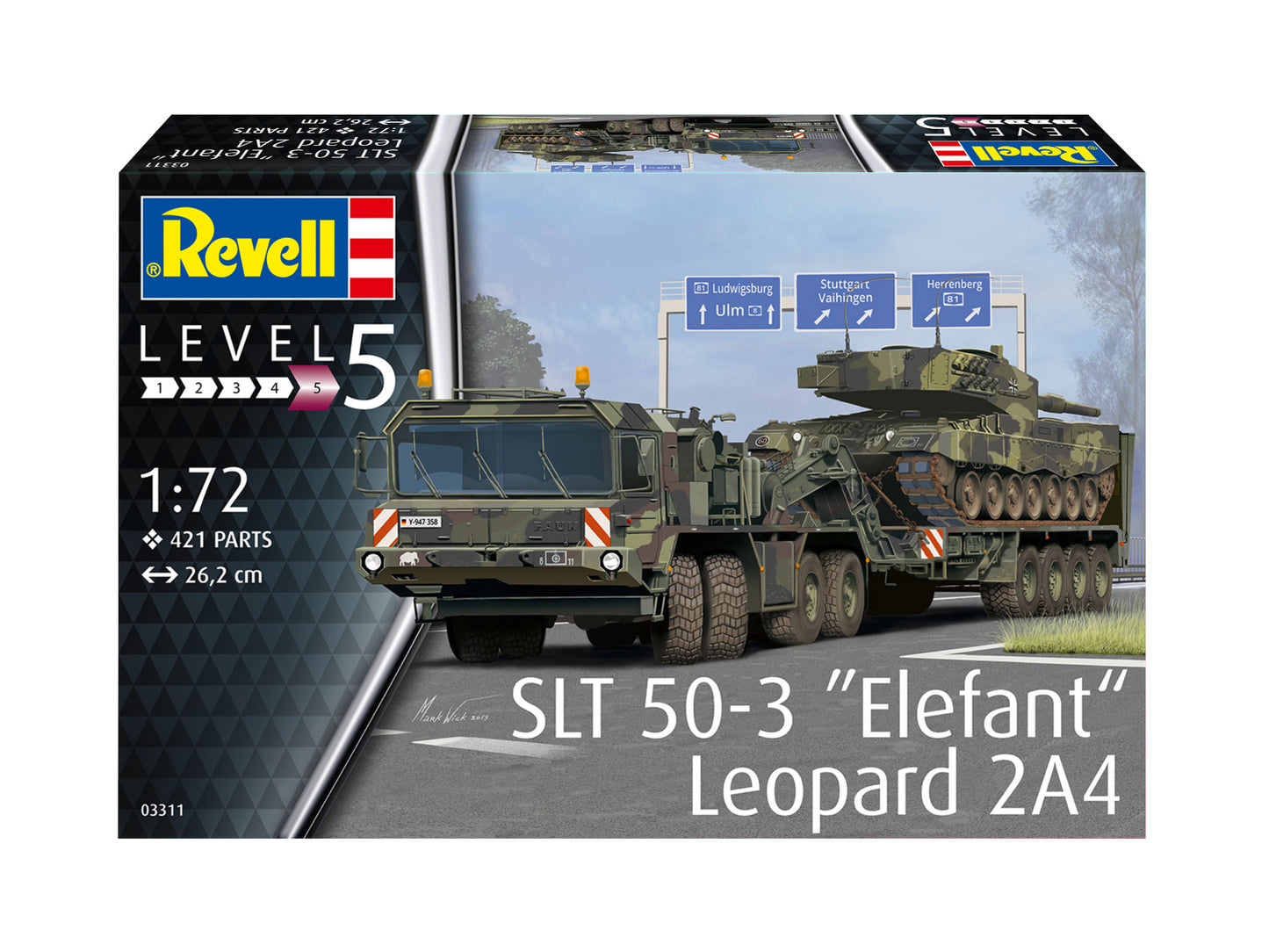 010 - Faun SLT 50-3 Elefant and Leopard 2A4 - primary image