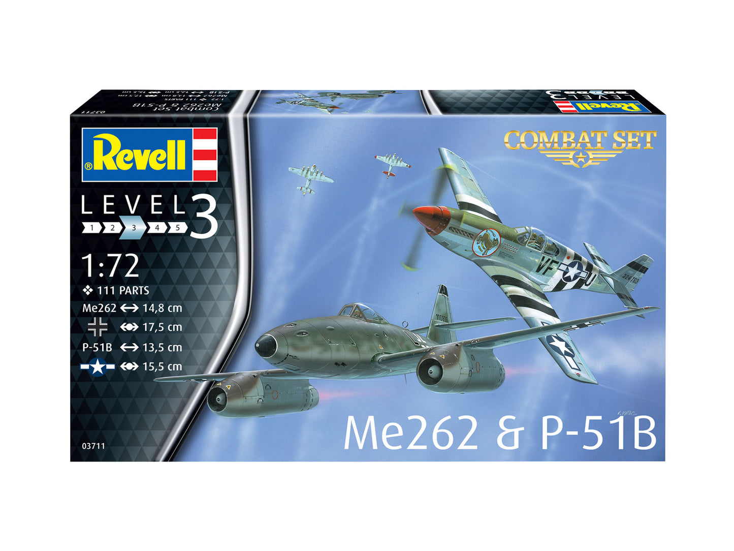 Messerschmitt Me 262 A-1a and North American P-51B Mustang [combat set]