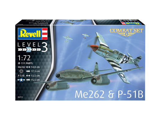 Messerschmitt Me 262 A-1a and North American P-51B Mustang [combat set]