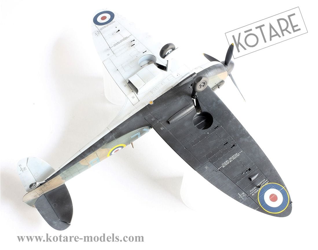 708 - Kotare - 32001 - Supermarine Spitfire Mk Ia (mid) - painted model