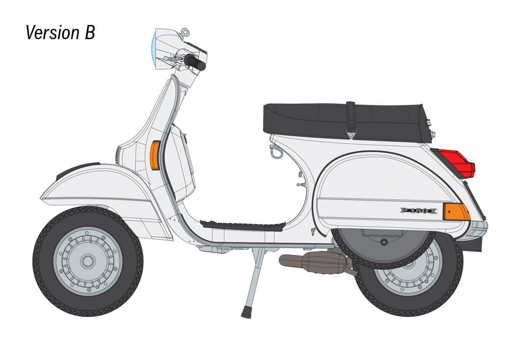 301 - Italeri - 4645 - Vespa PX 125/150 (1978) - paint schemes