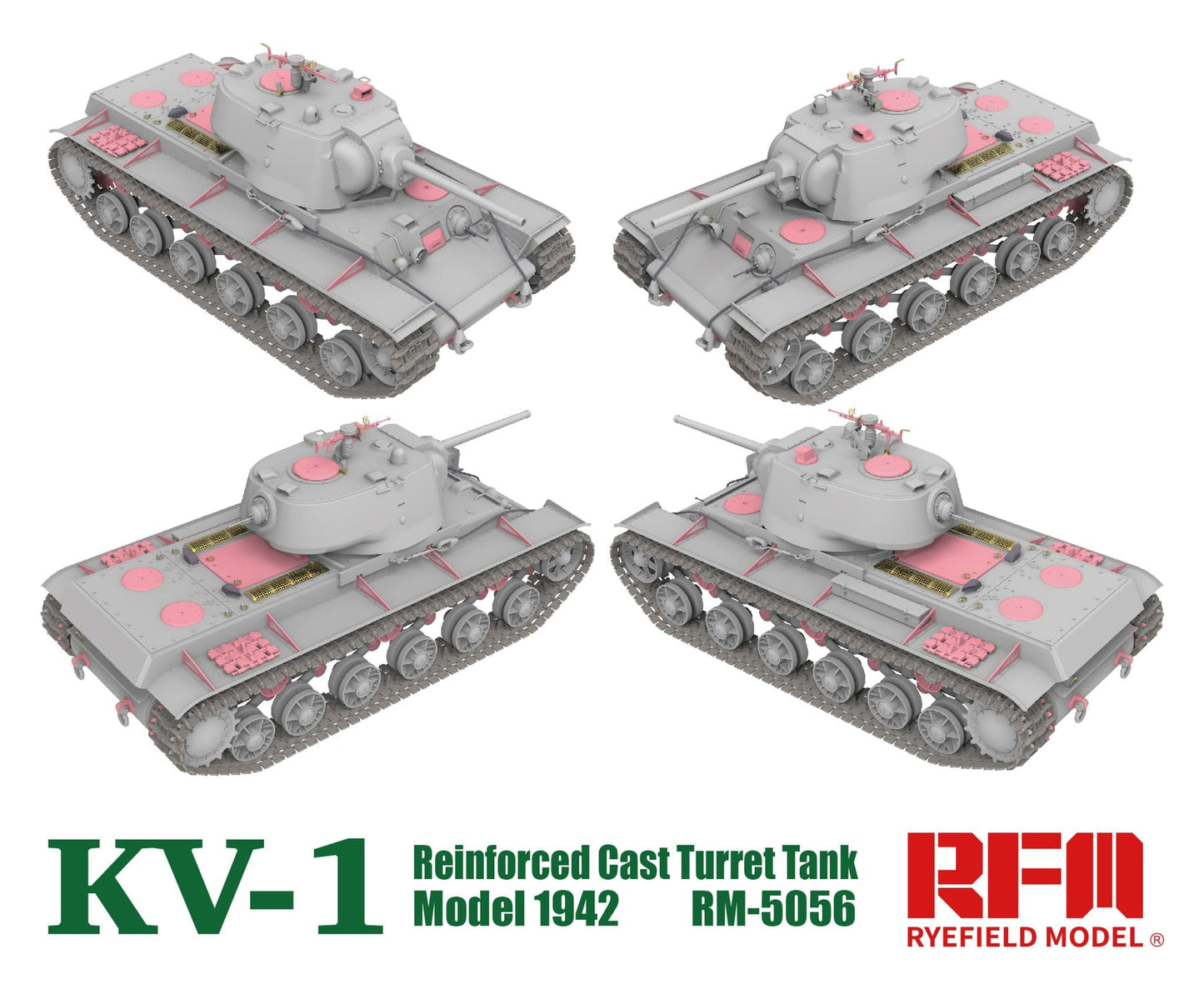 500 - Rye Field Model - 5056 - KV-1 obr. 1942 (Cast Turret) - digital model