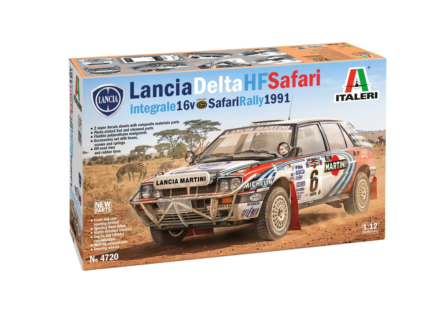 010 - Italeri - 4712 - Lancia Delta HF Integrale (1991 Safari Rally) - primary image