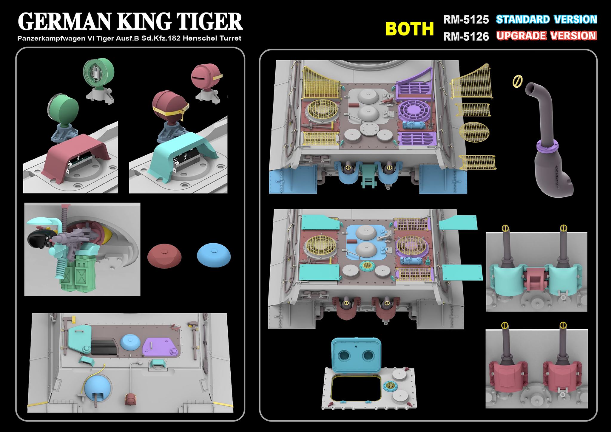 Rye Field Model - 5125 - Henschel Pz.Kpfw. VI Tiger II Ausf. B Königstiger - digital model