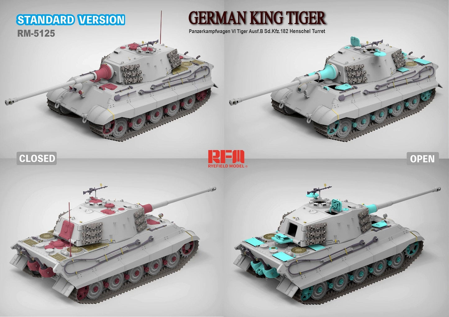 503 - Rye Field Model - 5126 - Henschel Pz.Kpfw. VI Tiger II Ausf. B Königstiger [upgrade kit] - digital model