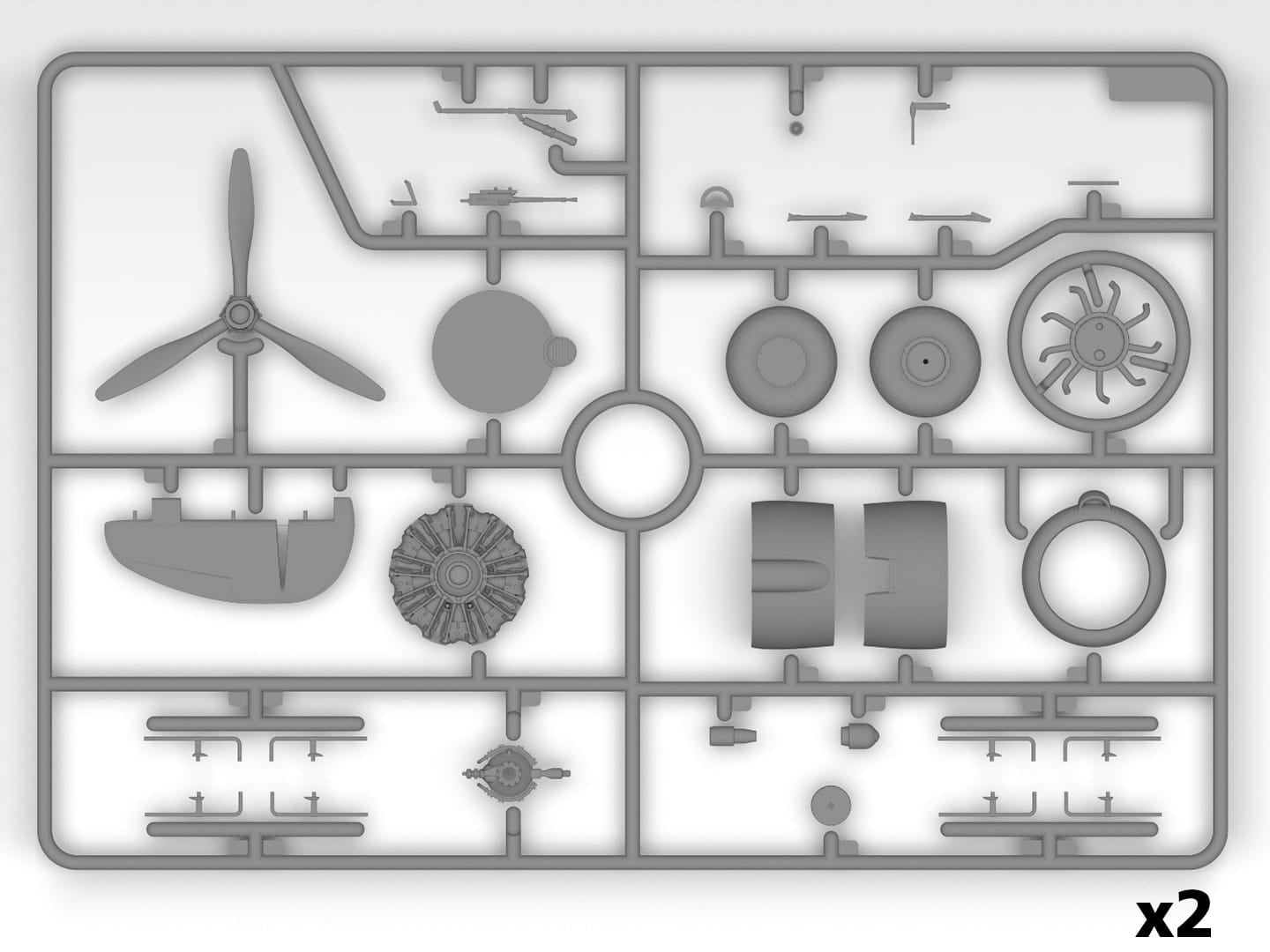 ICM - 48331 - Lockheed Hudson Mk III - sprue