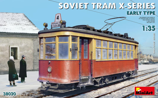 010 - Miniart - 38020 - Soviet X-Series Tram Car - primary image