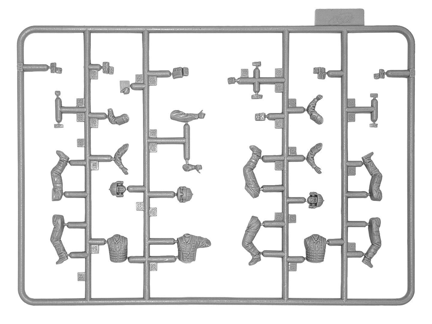 200 - ICM - 48130 - United States UH-60 Black Hawk Crew - sprue