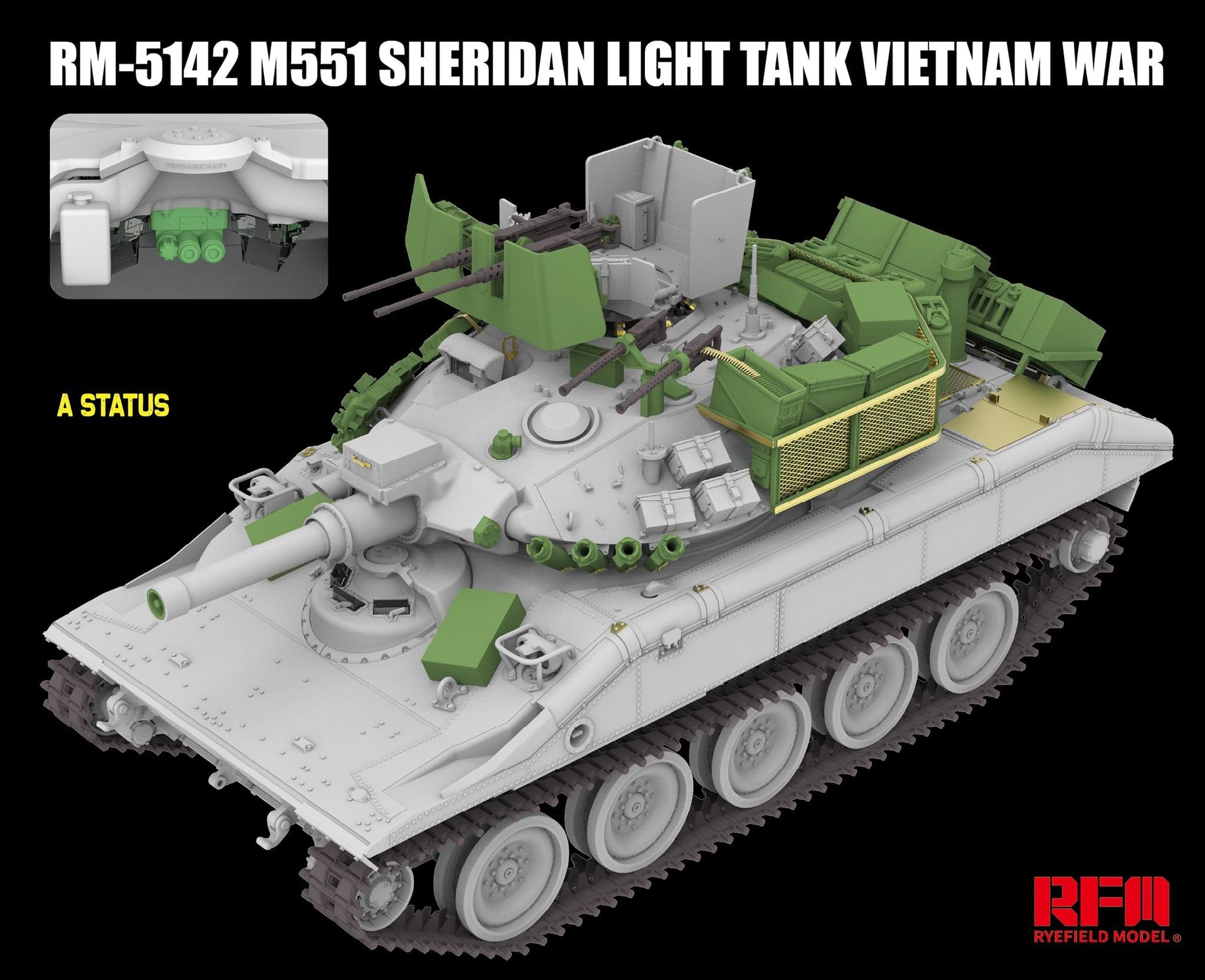 Rye Field Model - 5142 - M551 Sheridan - digital model
