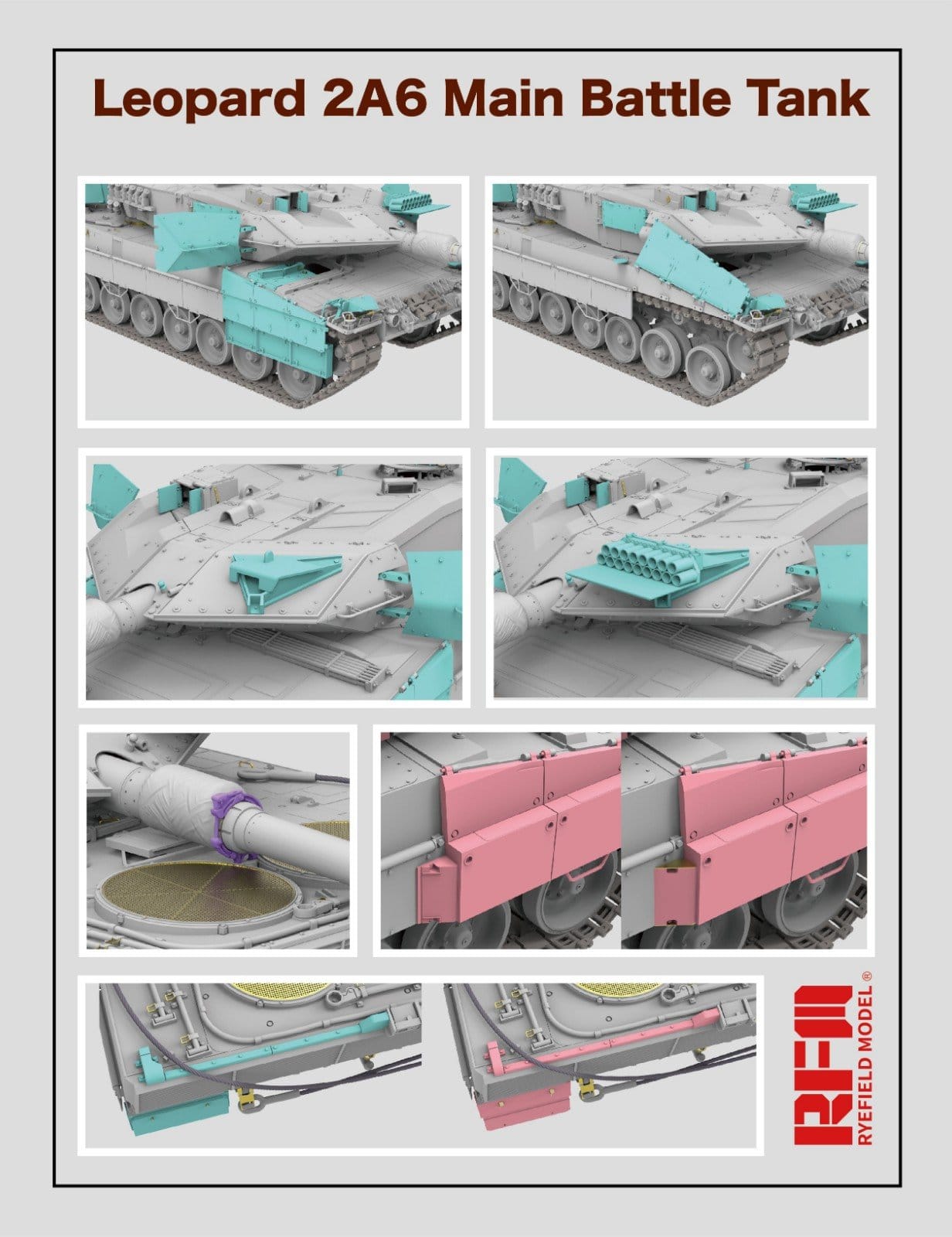 Rye Field Model - 5065 - Leopard 2A6 - digital model