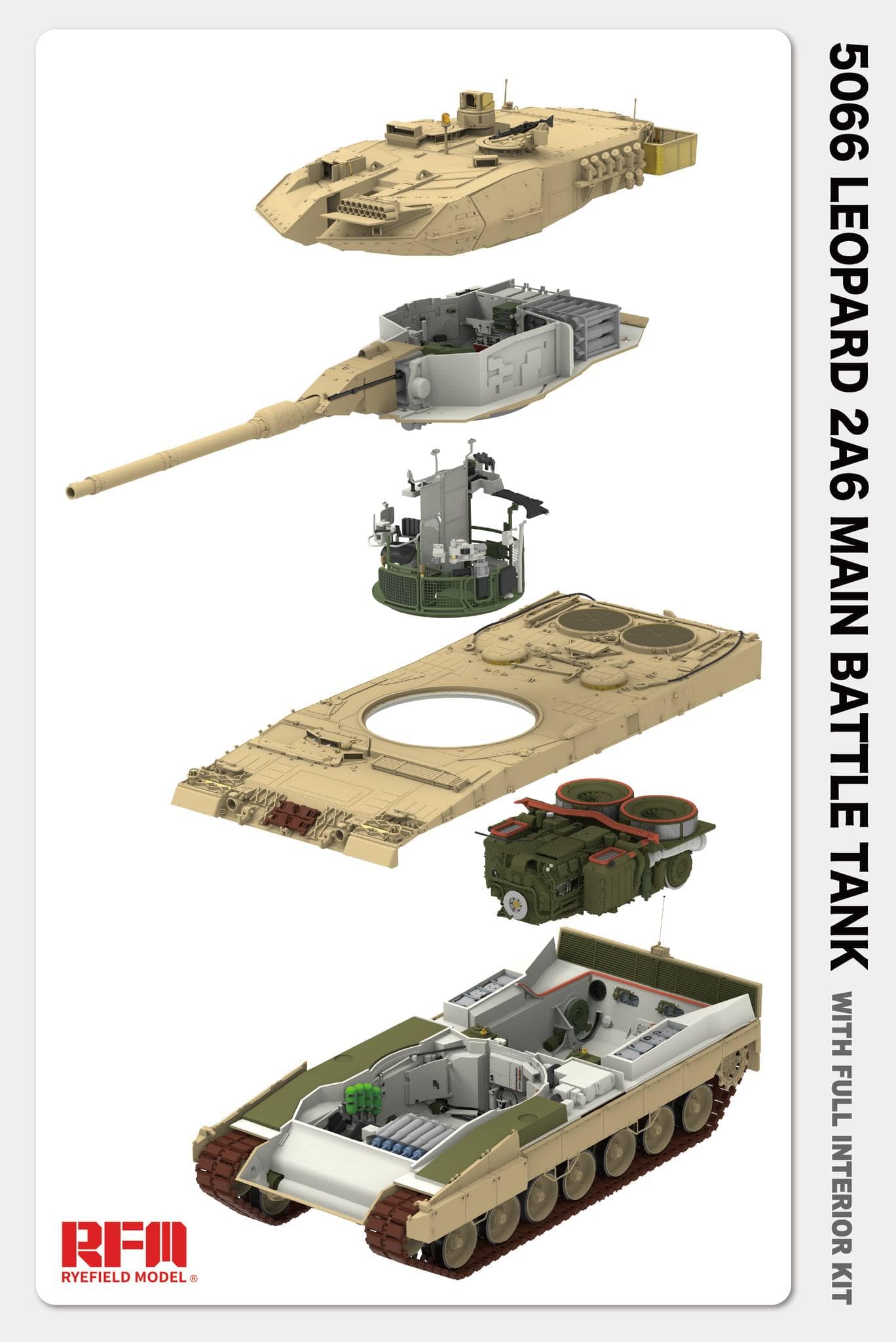 Rye Field Model - 5066 - Leopard 2A6 [interior kit] - digital model