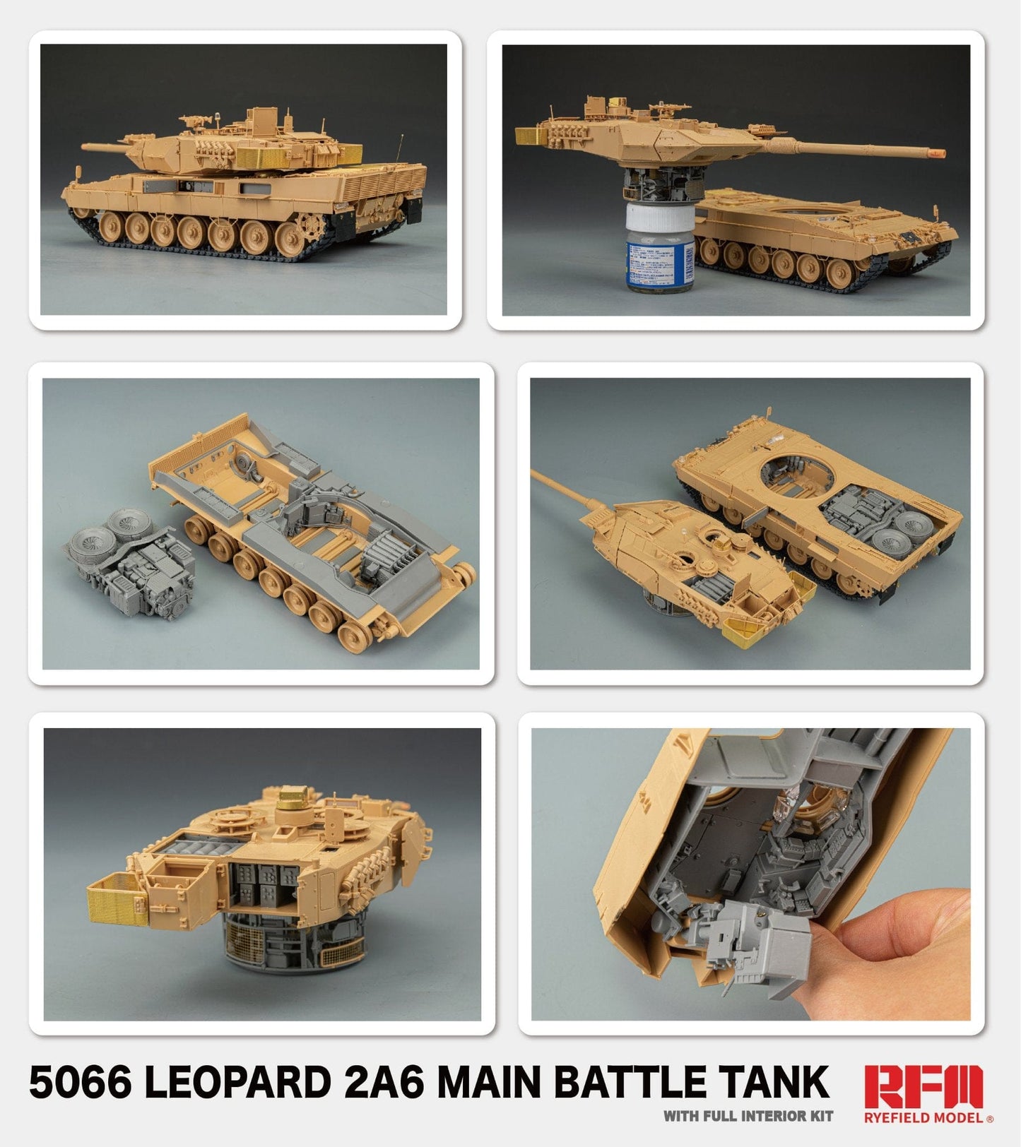 500 - Rye Field Model - 5066 - Leopard 2A6 [interior kit] - digital model
