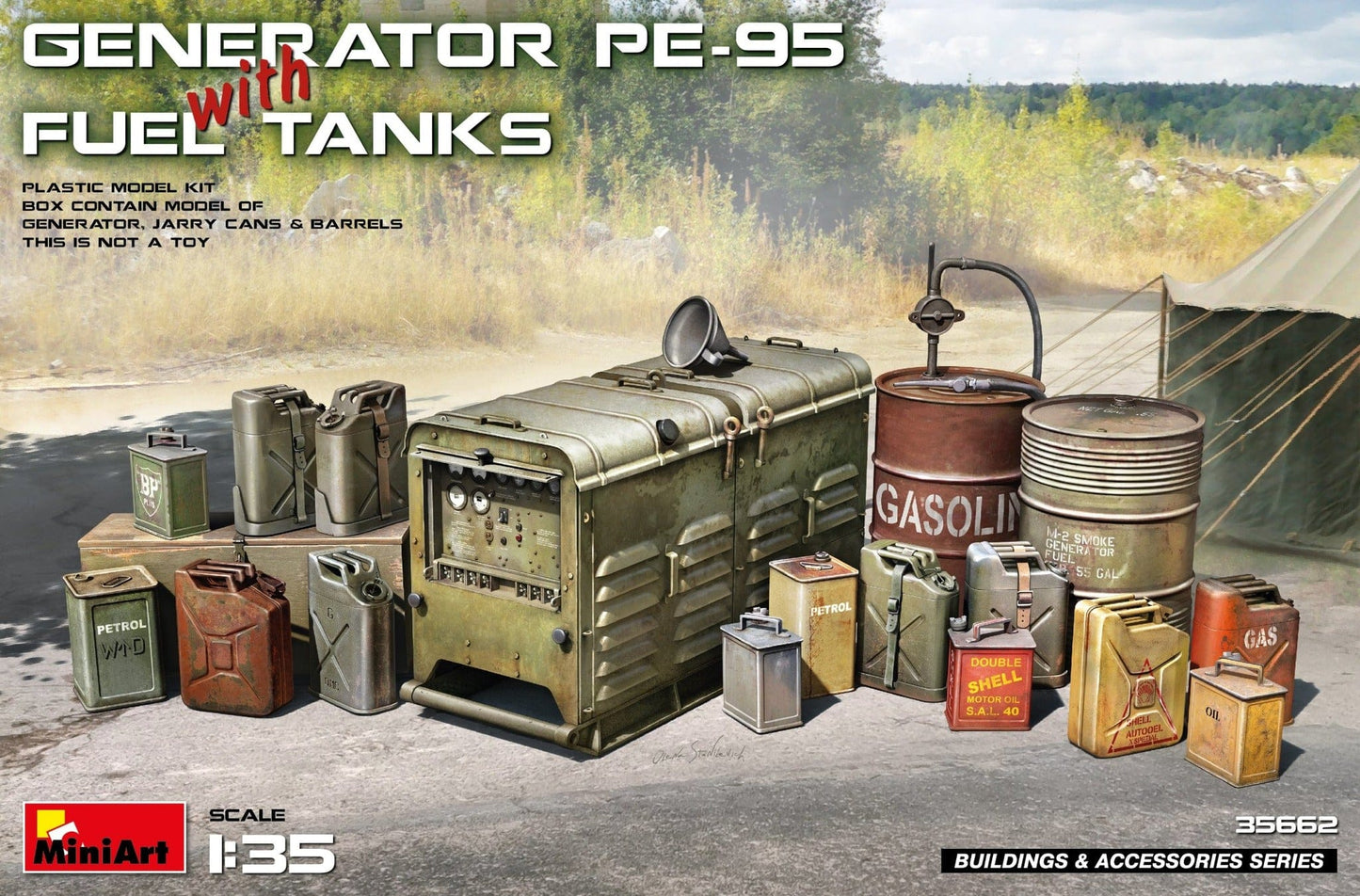 010 - Miniart - 35662 - Generator PE-95 with Fuel Tanks - primary image