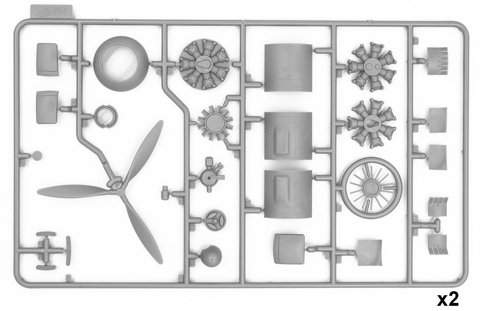 ICM - 48275 - Dornier Do 217 K-2 Fritz-X Carrier - sprue