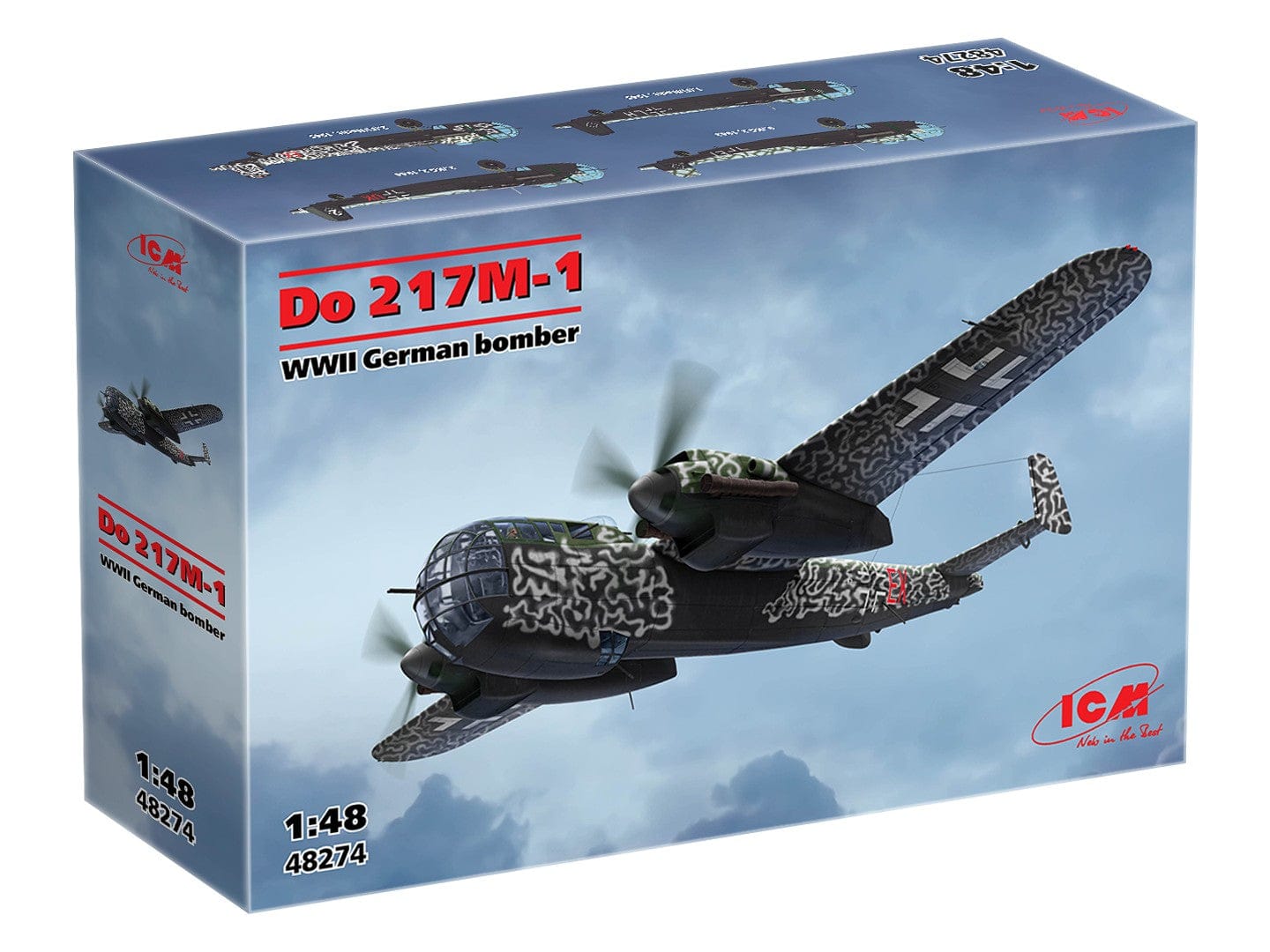 100 - ICM - 48274 - Dornier Do 217 M-1 - box front left angle