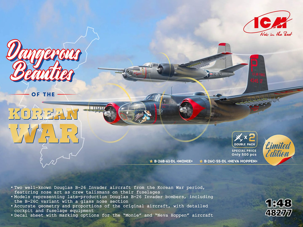 010 - ICM - 48277 - Douglas B-26B/C Invader ‘Dangerous Beauties of the Korean War’ - primary image