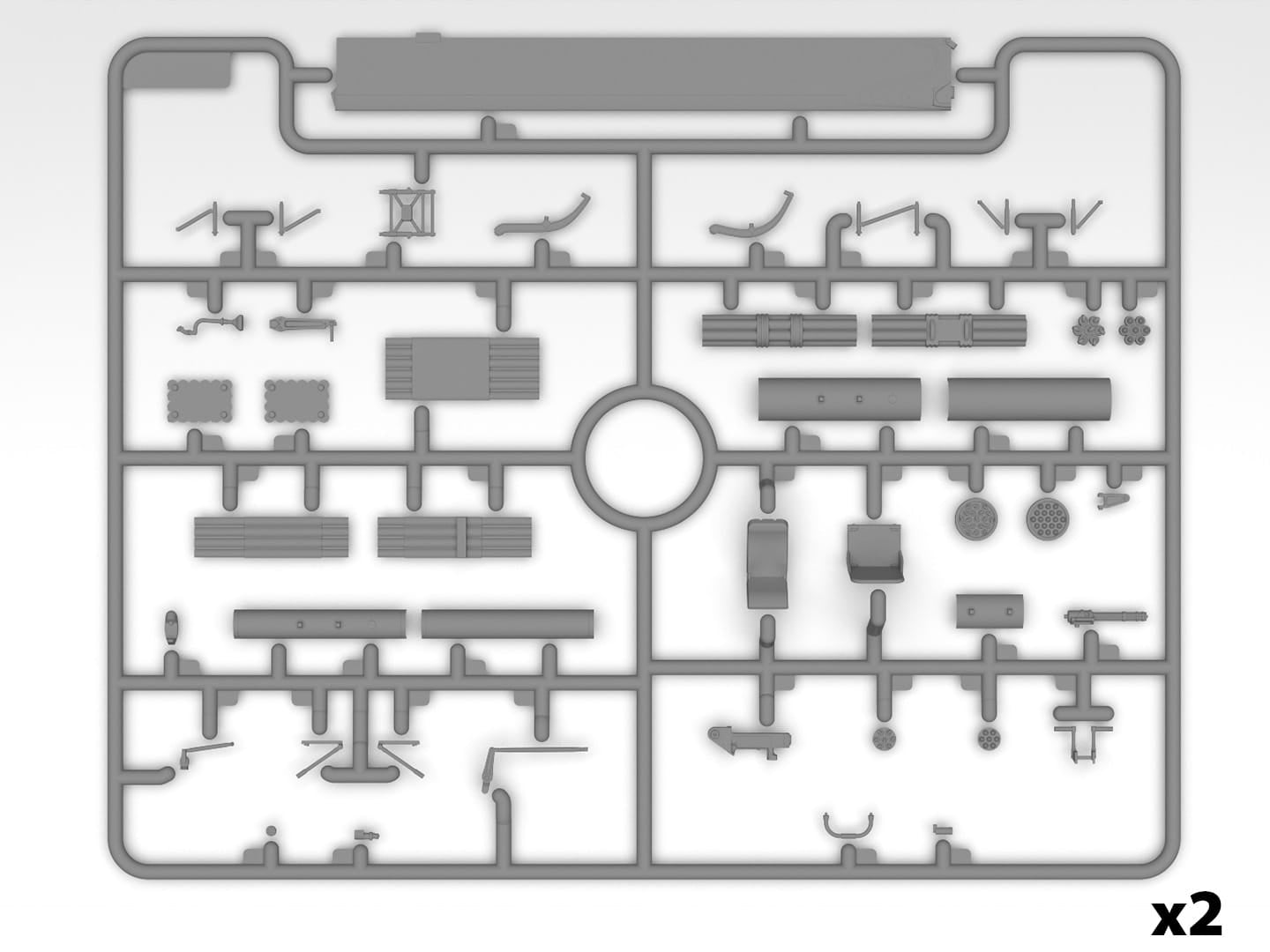 ICM - 48293 - Bell UH-1C Iroquois ‘Huey’ - sprue