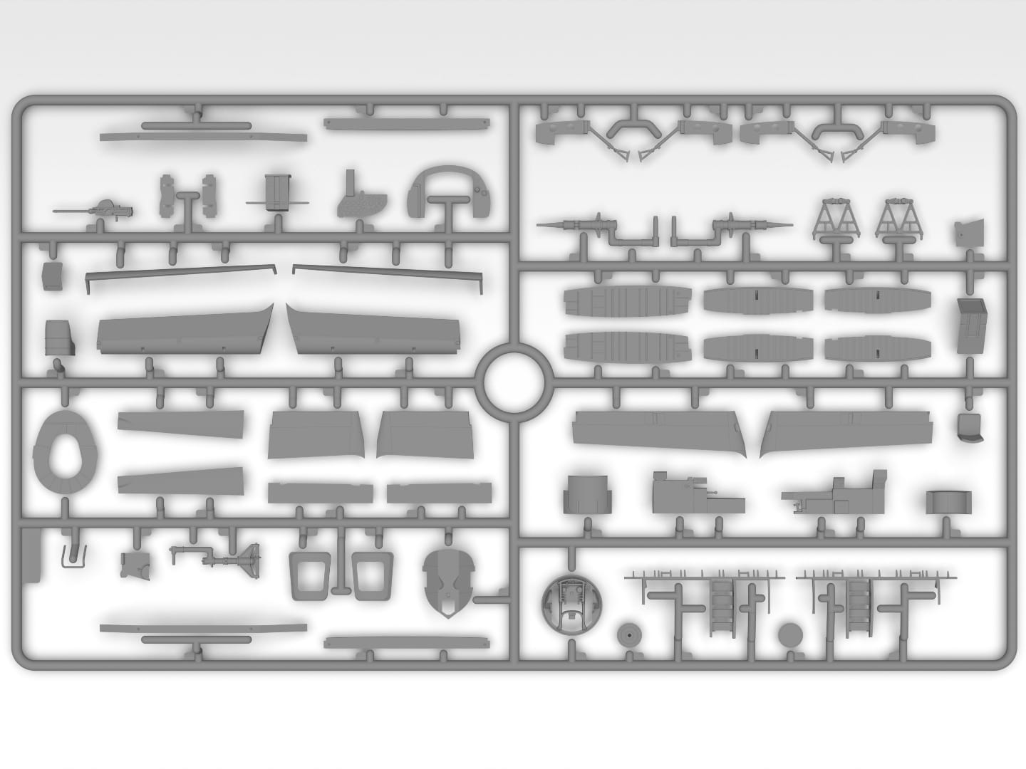 204 - ICM - 48329 - Martin B-26G Marauder - sprue
