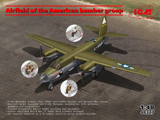 010 - ICM - 48327 - Martin B-26G Marauder and Marston Mat - primary image