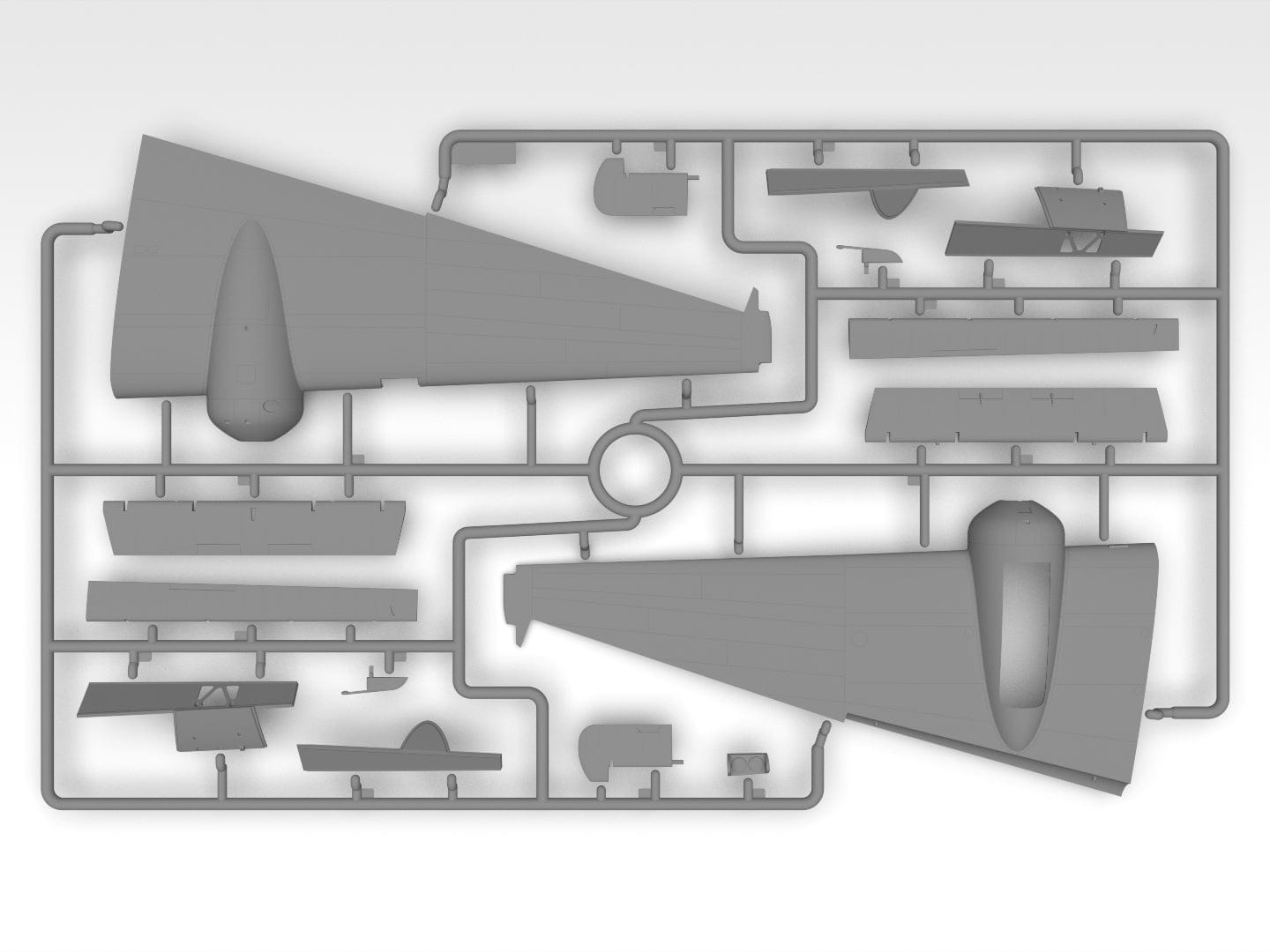 202 - ICM - 48353 - Handley Page Hampden TB Mk I - sprue