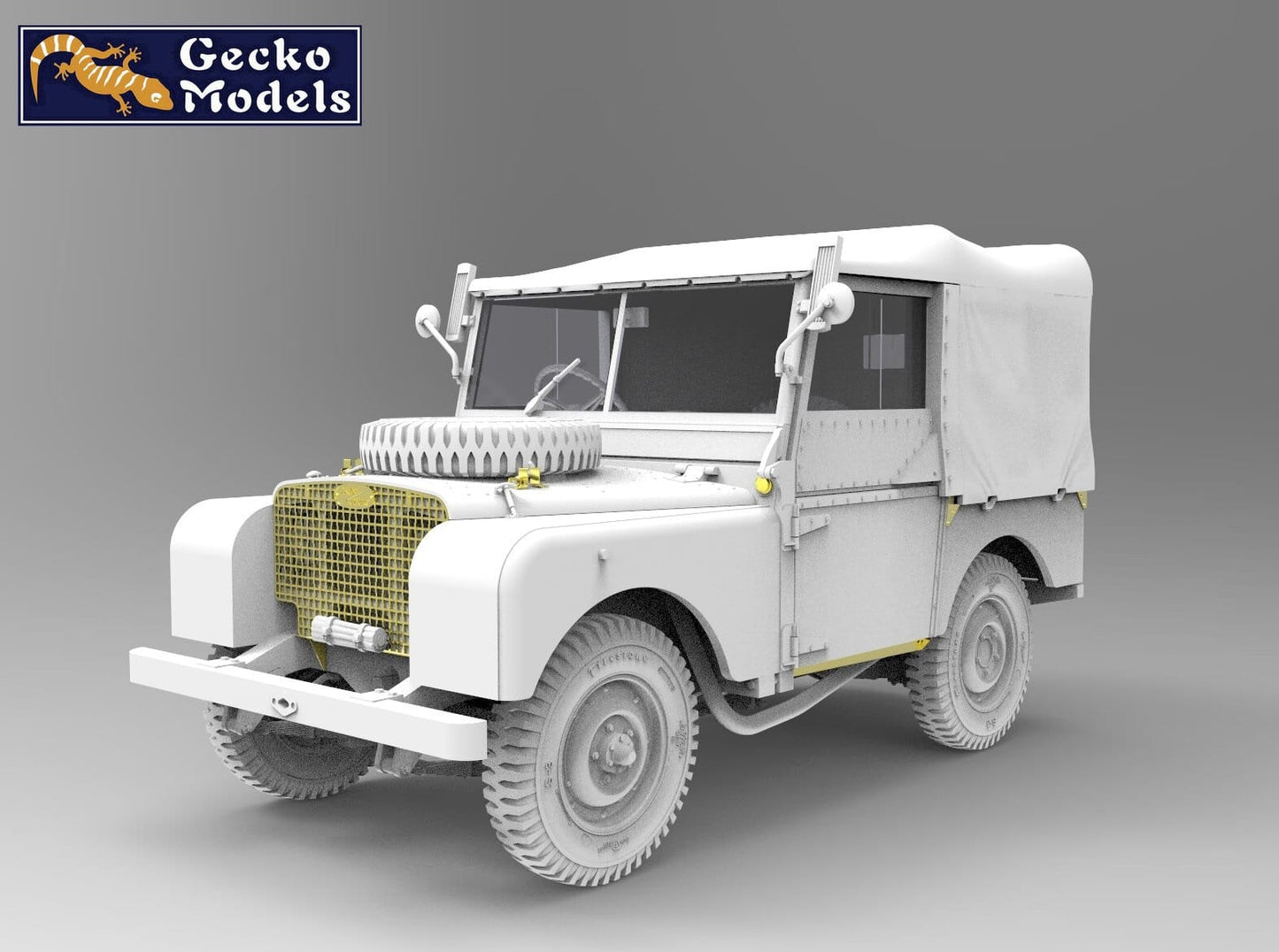 500 - Gecko Models - 35GM0062 - Land Rover FV18001 Mk 1 80in 4x4 (Canvas Top) (early) - digital model