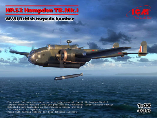 010 - ICM - 48353 - Handley Page Hampden TB Mk I - primary image