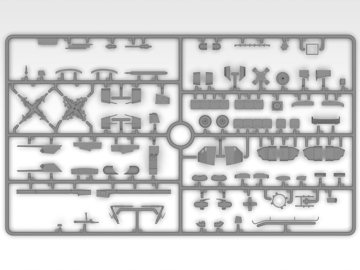 202 - ICM - 48366 - Sikorsky MH-60L DAP Black Hawk - sprue