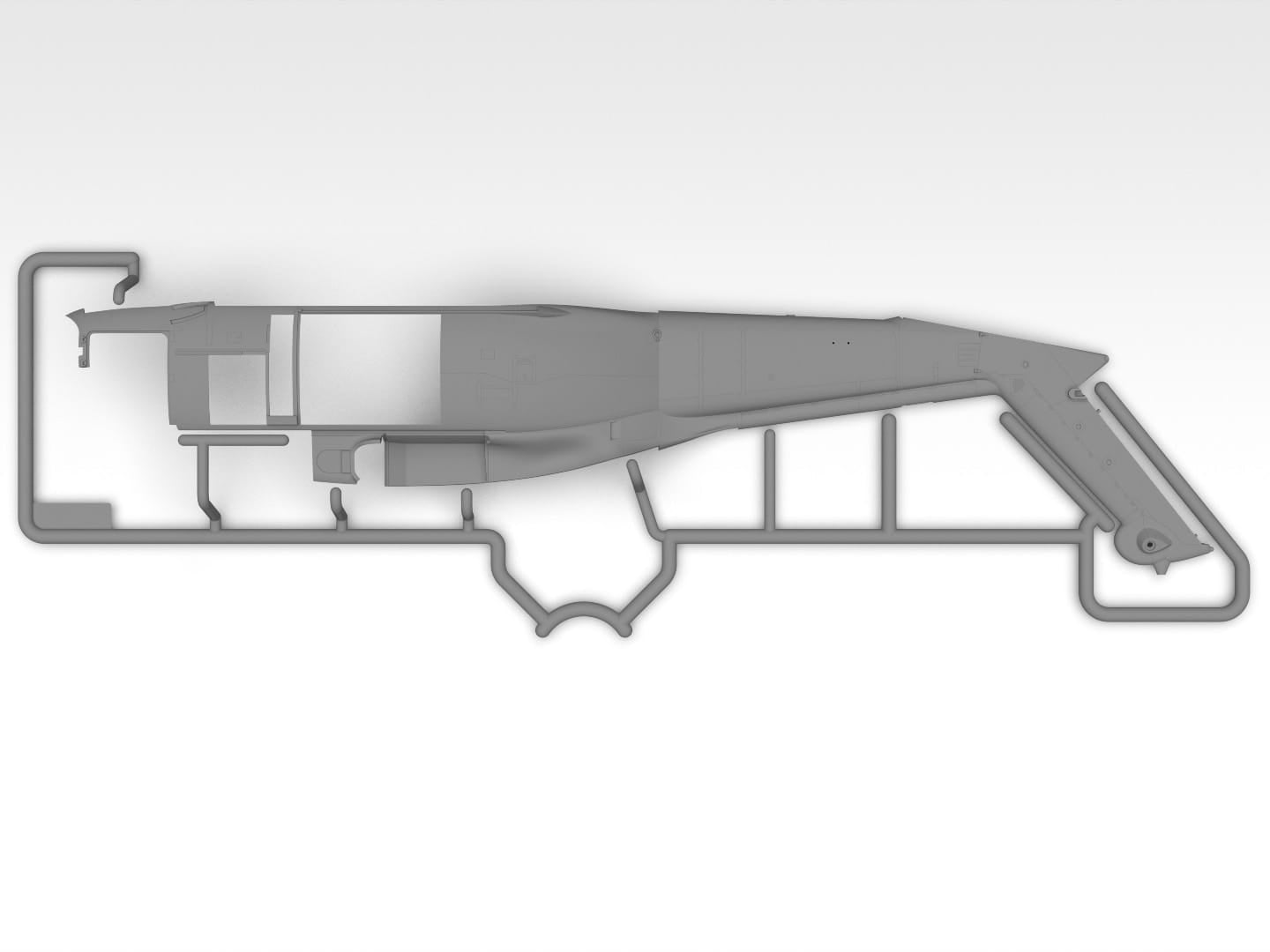 ICM - 48368 - Sikorsky UH-60A Black Hawk with ESSS and Skis - sprue