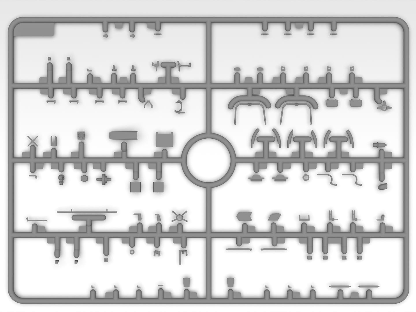201 - ICM - 48370 - MD AH-6J Little Bird - sprue