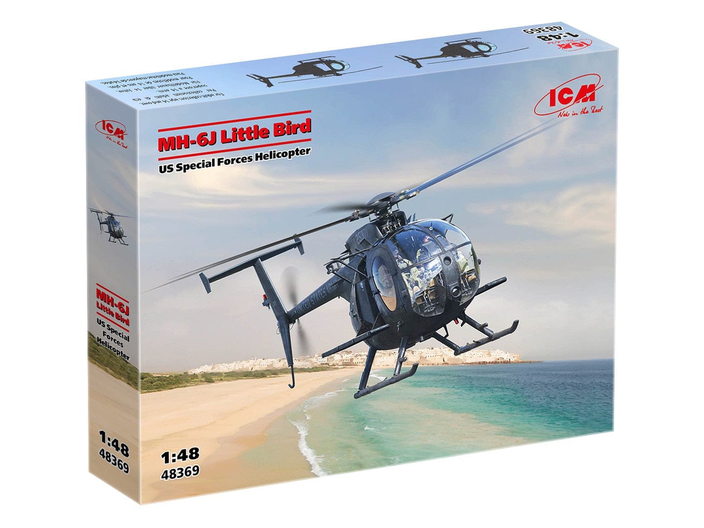 ICM - 48369 - MD MH-6J Little Bird - box front left angle