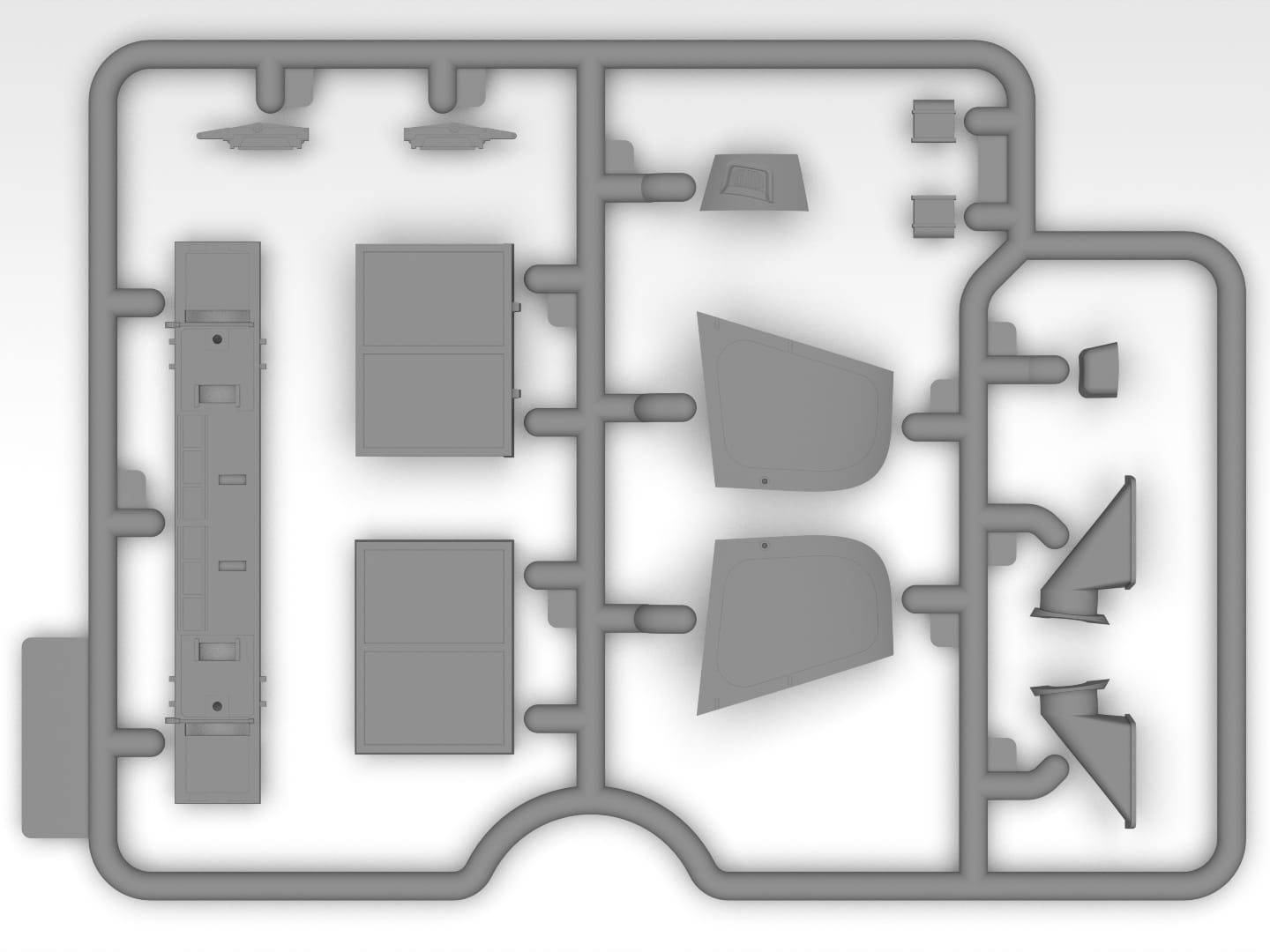 202 - ICM - 48370 - MD AH-6J Little Bird - sprue