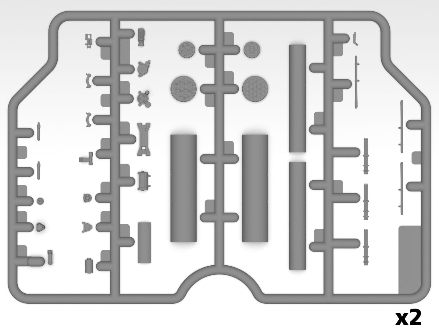 ICM - 48370 - MD AH-6J Little Bird - sprue