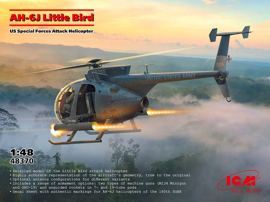 010 - ICM - 48370 - MD AH-6J Little Bird - primary image