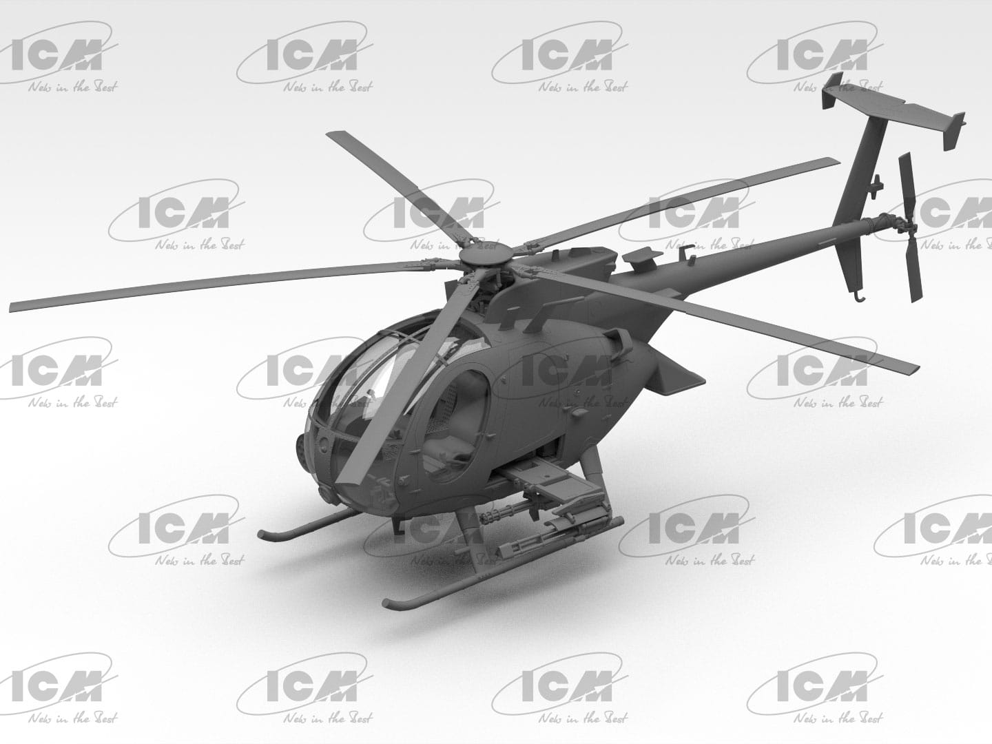 500 - ICM - 48370 - MD AH-6J Little Bird - digital model