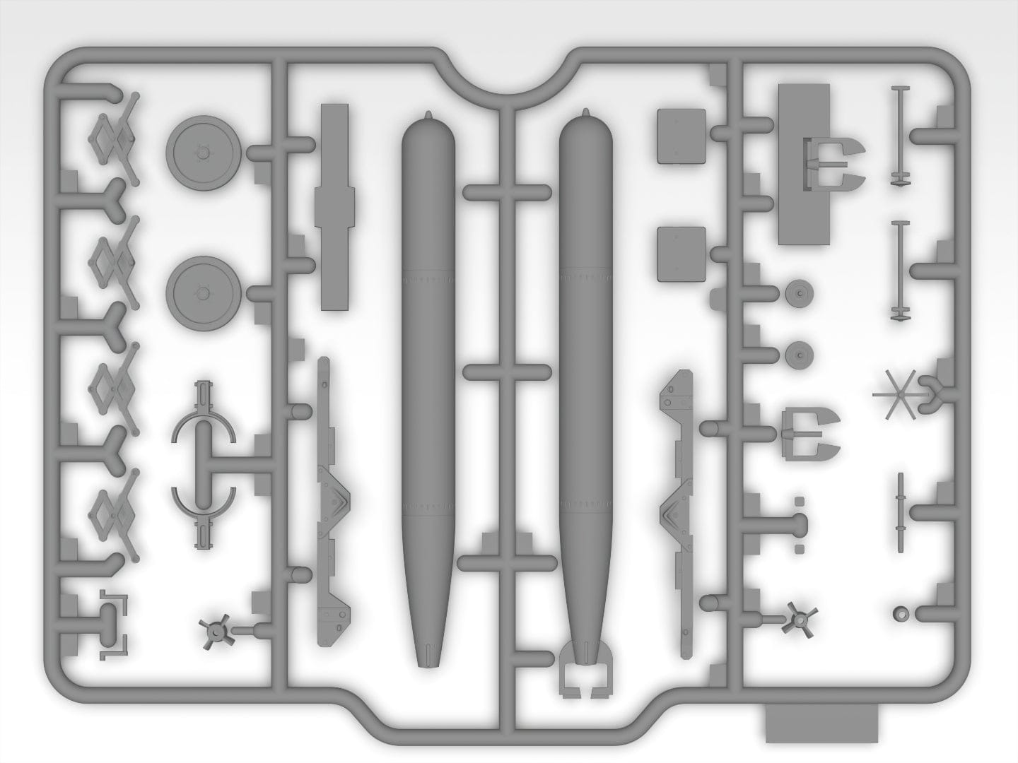 207 - ICM - 48353 - Handley Page Hampden TB Mk I - sprue