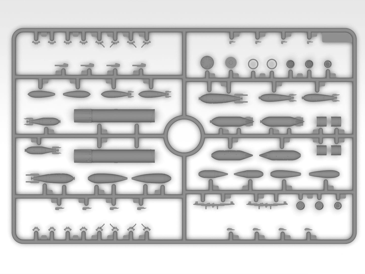 208 - ICM - 48353 - Handley Page Hampden TB Mk I - sprue