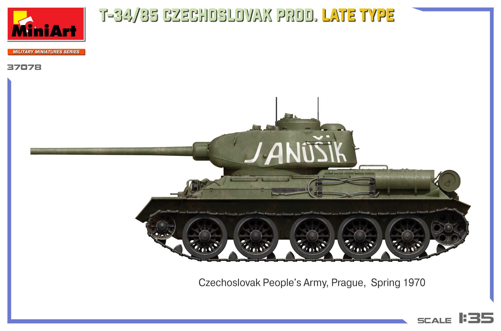 Miniart - 37078 - T-34-85 (late) - paint schemes