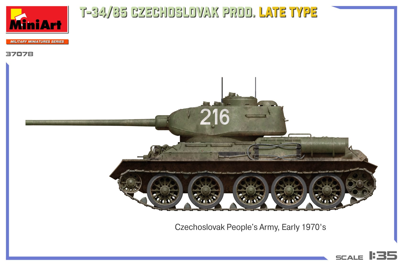Miniart - 37078 - T-34-85 (late) - paint schemes