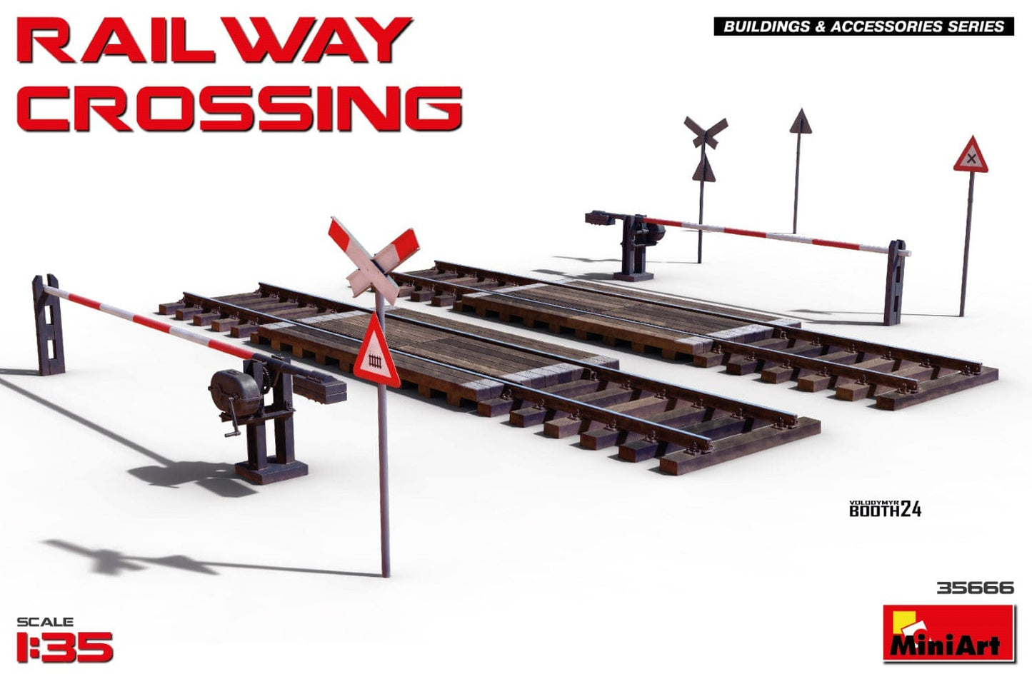 010 - Miniart - 35666 - Railway Crossing - primary image