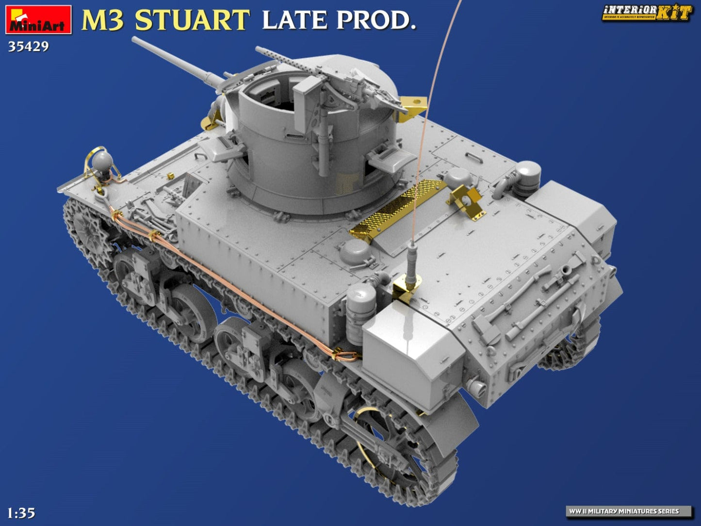 505 - Miniart - 35429 - M3 Stuart (late) - digital model
