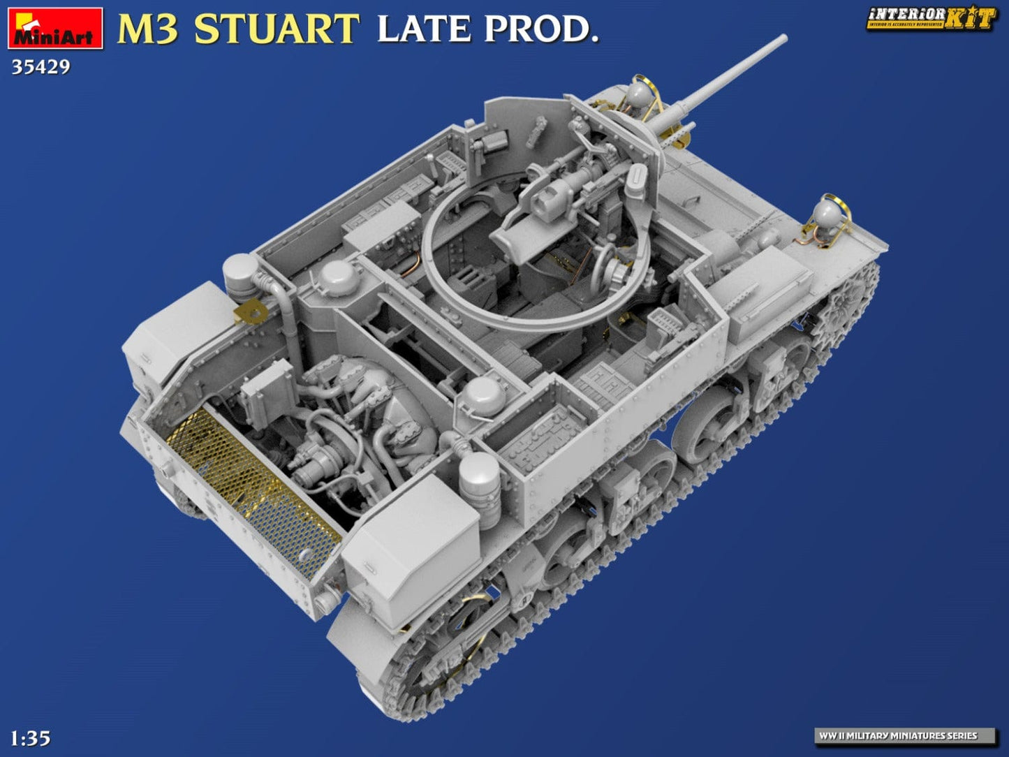 512 - Miniart - 35429 - M3 Stuart (late) - digital model
